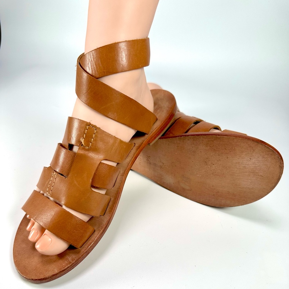 Kelsie Daggar Women’s Cut Out Sandals Brooklyn Ankle Strap Wrap - Picture 10 of 13